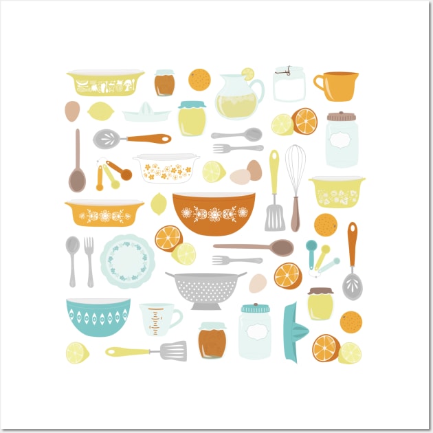 Citrus Kitchen Wall Art by sixhours